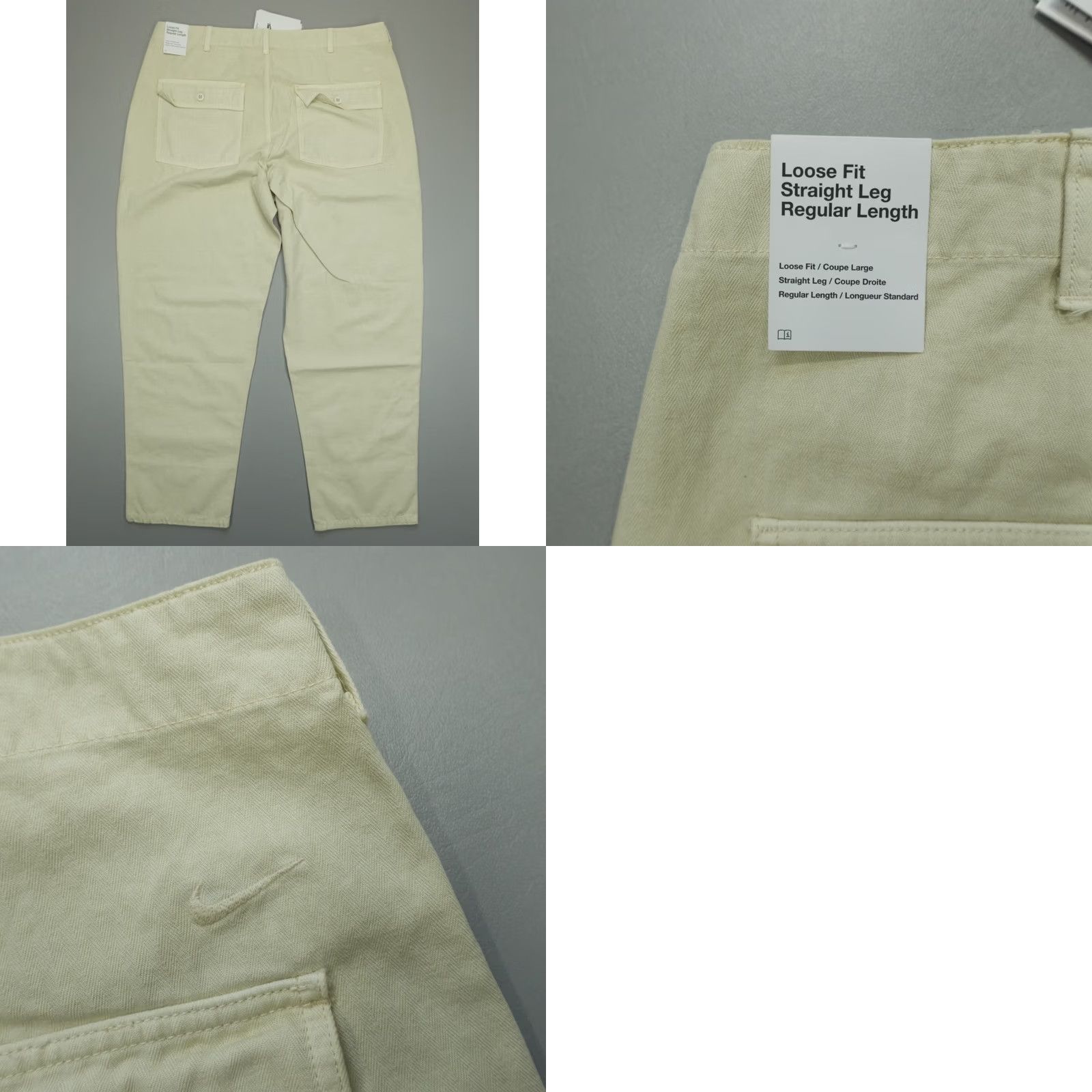 Nike Nike Life Twill Fatigue Pants Men’s 38 Light Khaki Casual Workwear Streetwear Utility Pockets Vintage-Inspired Jeans? Size US 38 / EU 54 - 8 Thumbnail