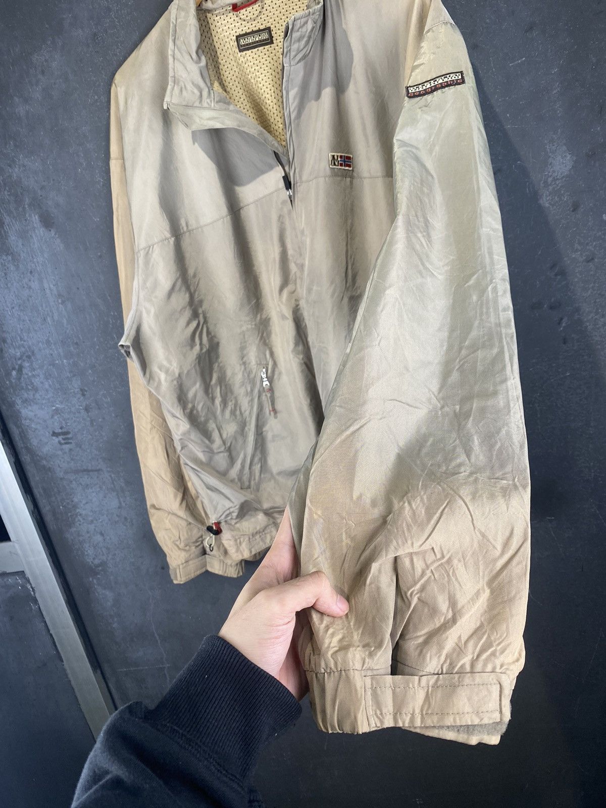 Napapijri Grail💥90s Napapijri Sunfaded Windbreaker Jacket Size US XXL / EU 58 / 5 - 9 Thumbnail