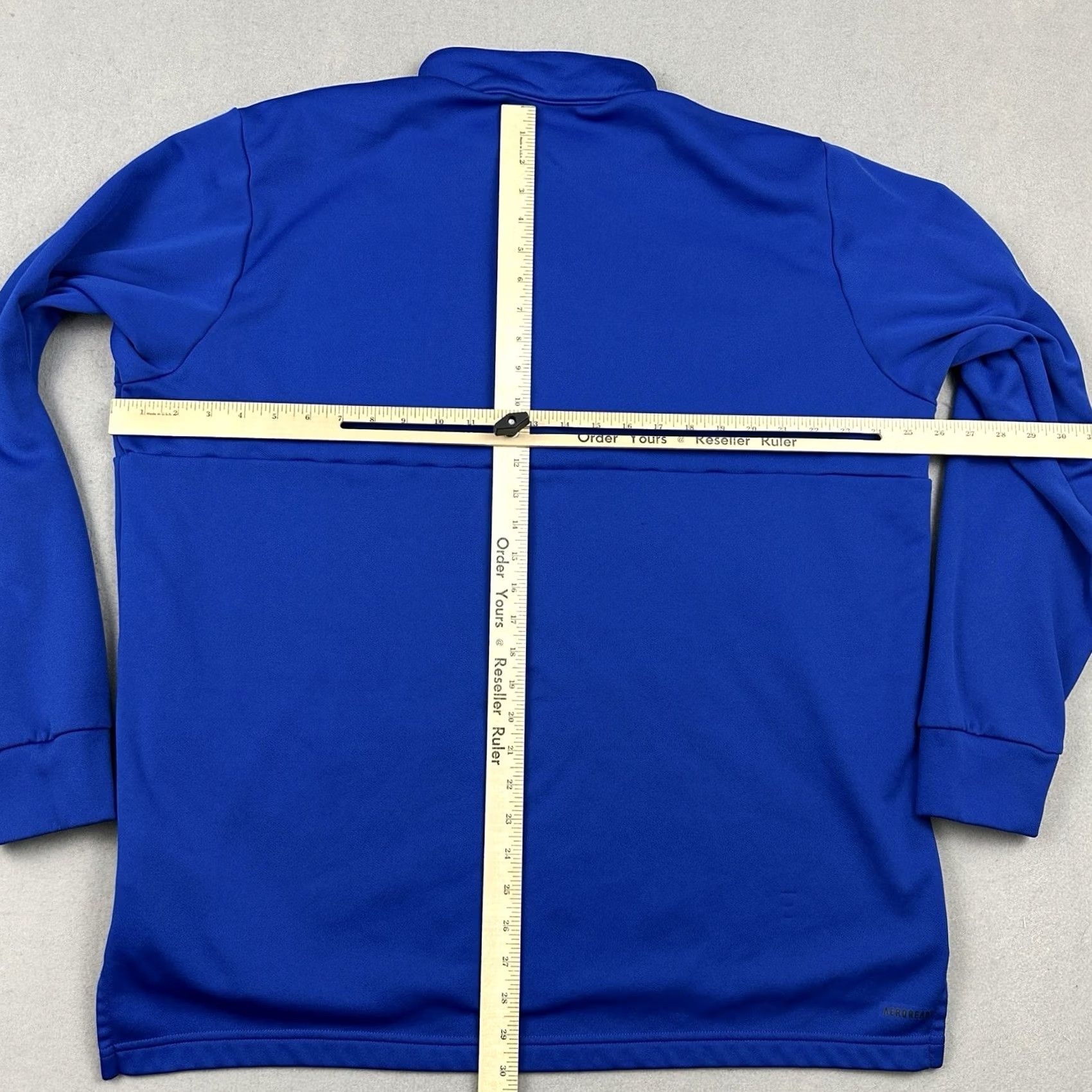 Adidas Adidas Pullover Sweatshirt Men 2XL Blue 1/4 Zip Golf Sports Solid Casual Collared Knit Logo Size US XXL / EU 58 / 5 - 5 Thumbnail