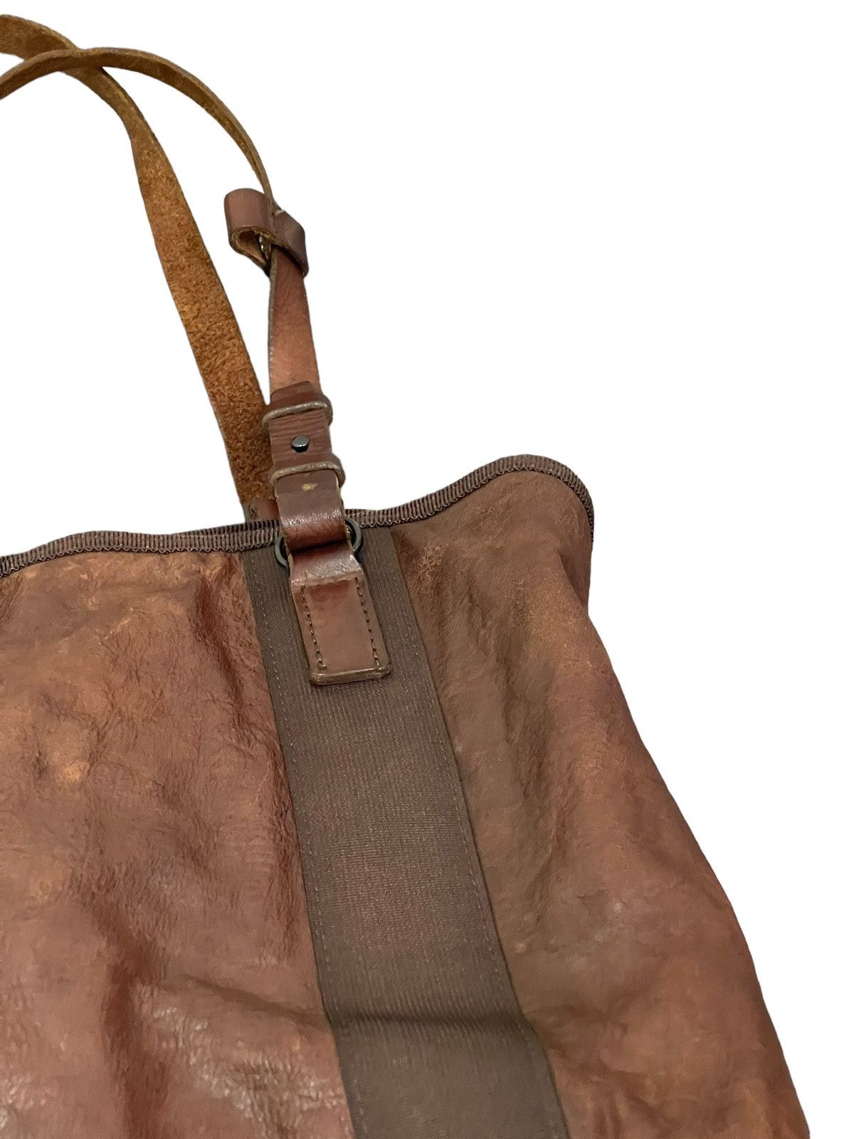 Japanese Brand Full Leather Patina Never Fade Tote Shoulder Bag 3🟩 Size ONE SIZE - 18 Thumbnail