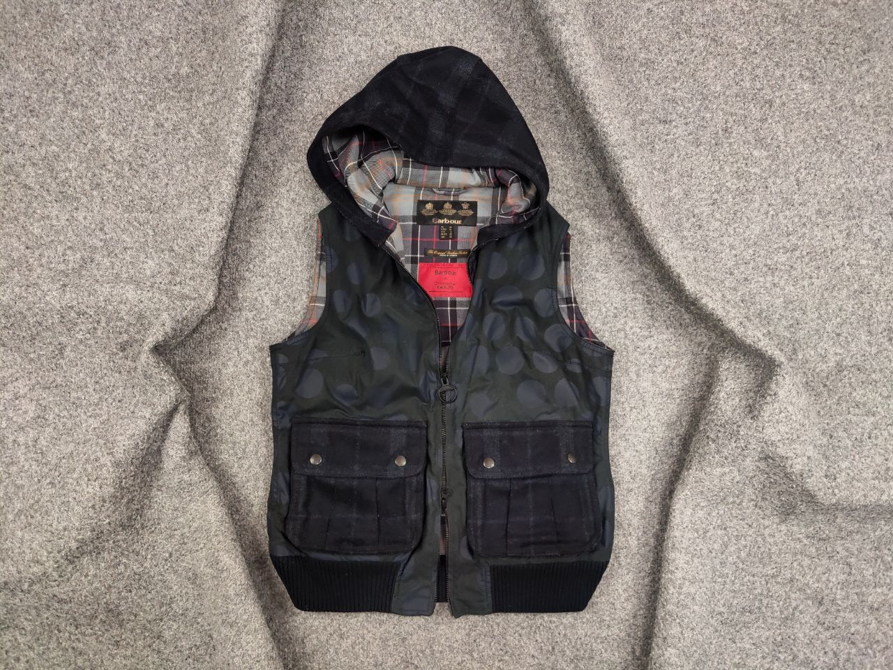 Barbour Barbour x Christopher Raeburn Women's Wax Navy Vest Jacket Size M / US 6-8 / IT 42-44 - 1 Thumbnail