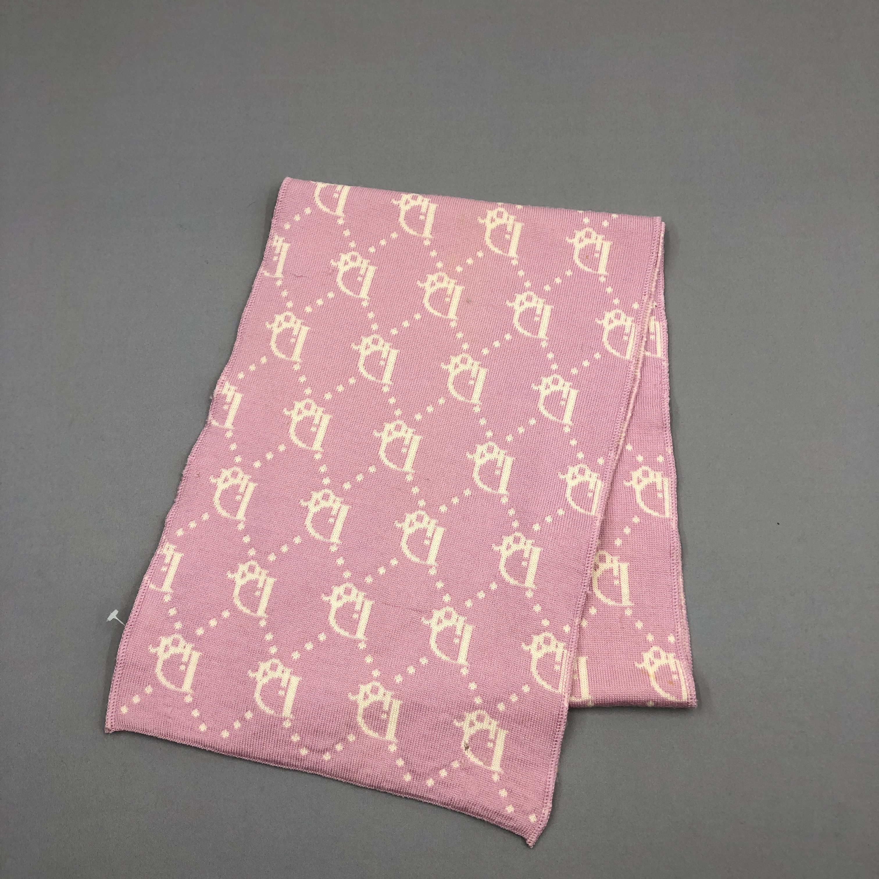 Christian Dior Monsieur × Vintage Vintage Christian Dior Trotter Scarf Muffler Wool Scarves Size ONE SIZE - 3 Thumbnail