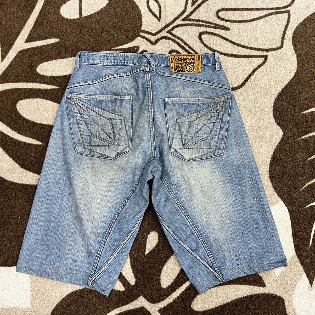 image of Skategang x Vintage Volcom Baggy Short in Denim, Men's (Size 32)