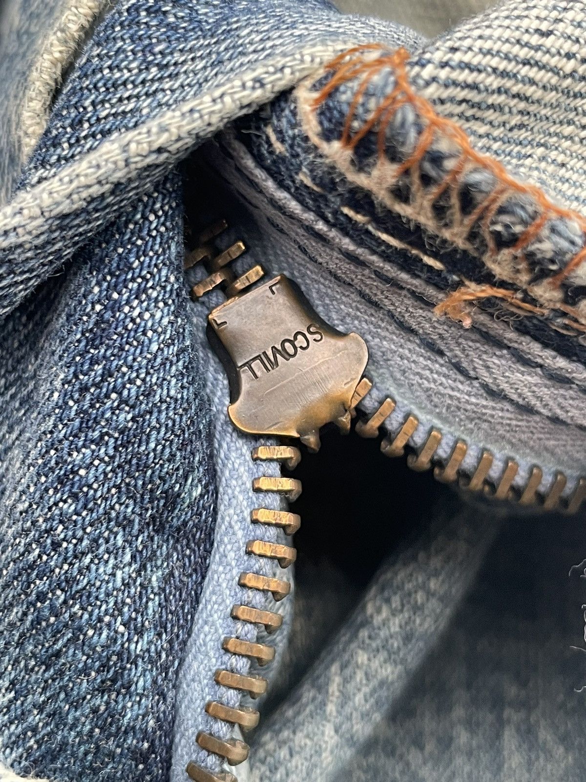 Lee × Vintage Vintage Lee Union Made Faded Distresed Denim Size US 36 / EU 52 - 13 Thumbnail