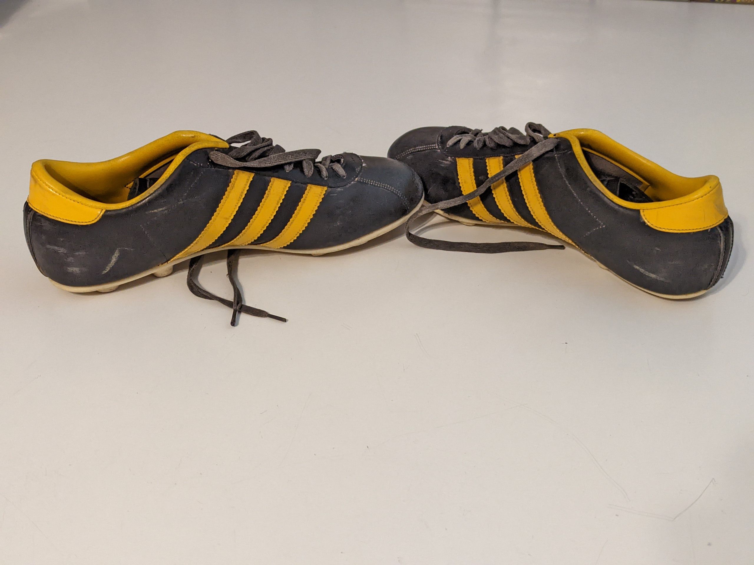 Adidas : Adidas Vintage Football Boots Black Yellow Made in France Size US 6.5 / EU 39-40 - 12 Thumbnail