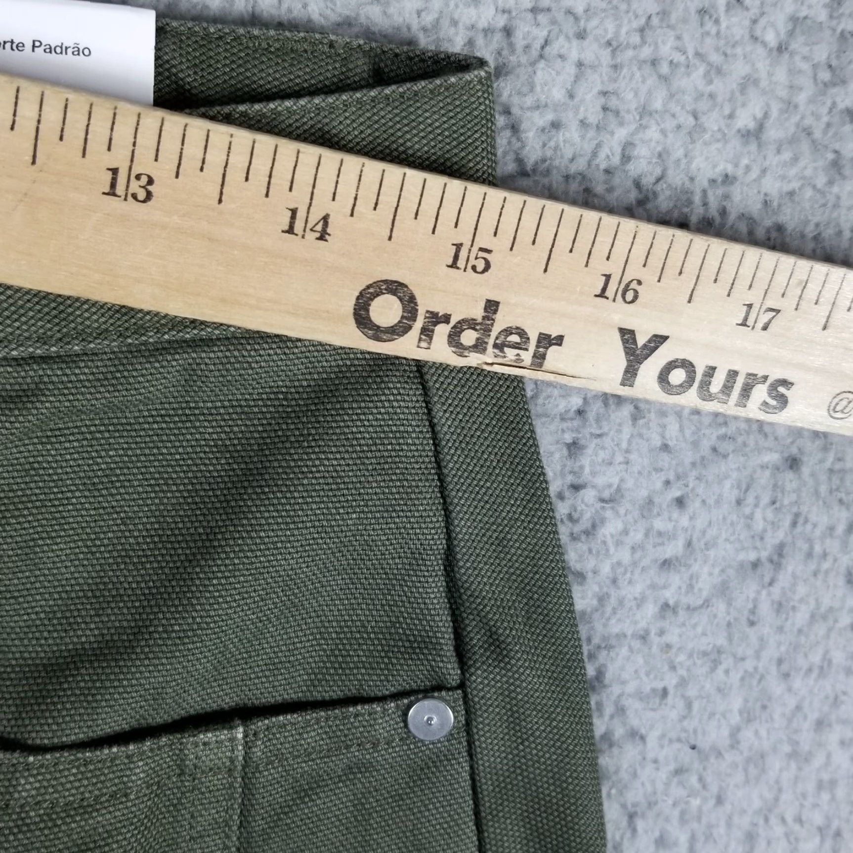 Travis Scott VINTAGE Travis Scott x Jordan WMNS SP TS Cargo Pants 30X31 Khaki Green Womens 90s Hip Hop Army Canvas Pants Mens Girls Size US 30 / EU 46 - 5 Thumbnail