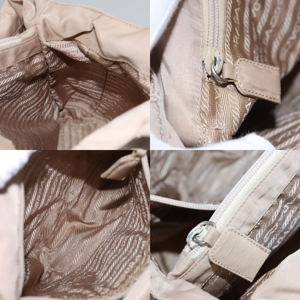 Prada PRADA Hand Bag Nylon Beige Size ONE SIZE - 13 Thumbnail