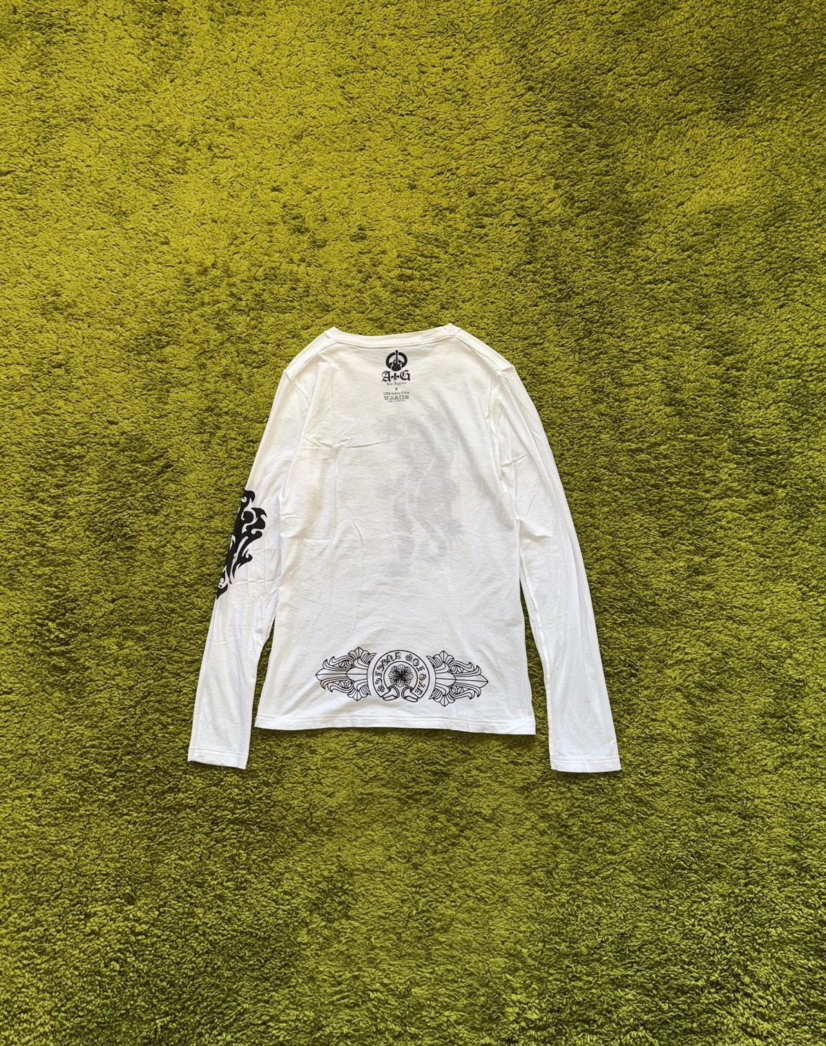 A&G Rock × Designer A&G Rock N Roll Couture Chrome Hearts inspired longsleeve Size US S / EU 44-46 / 1 - 1 Thumbnail