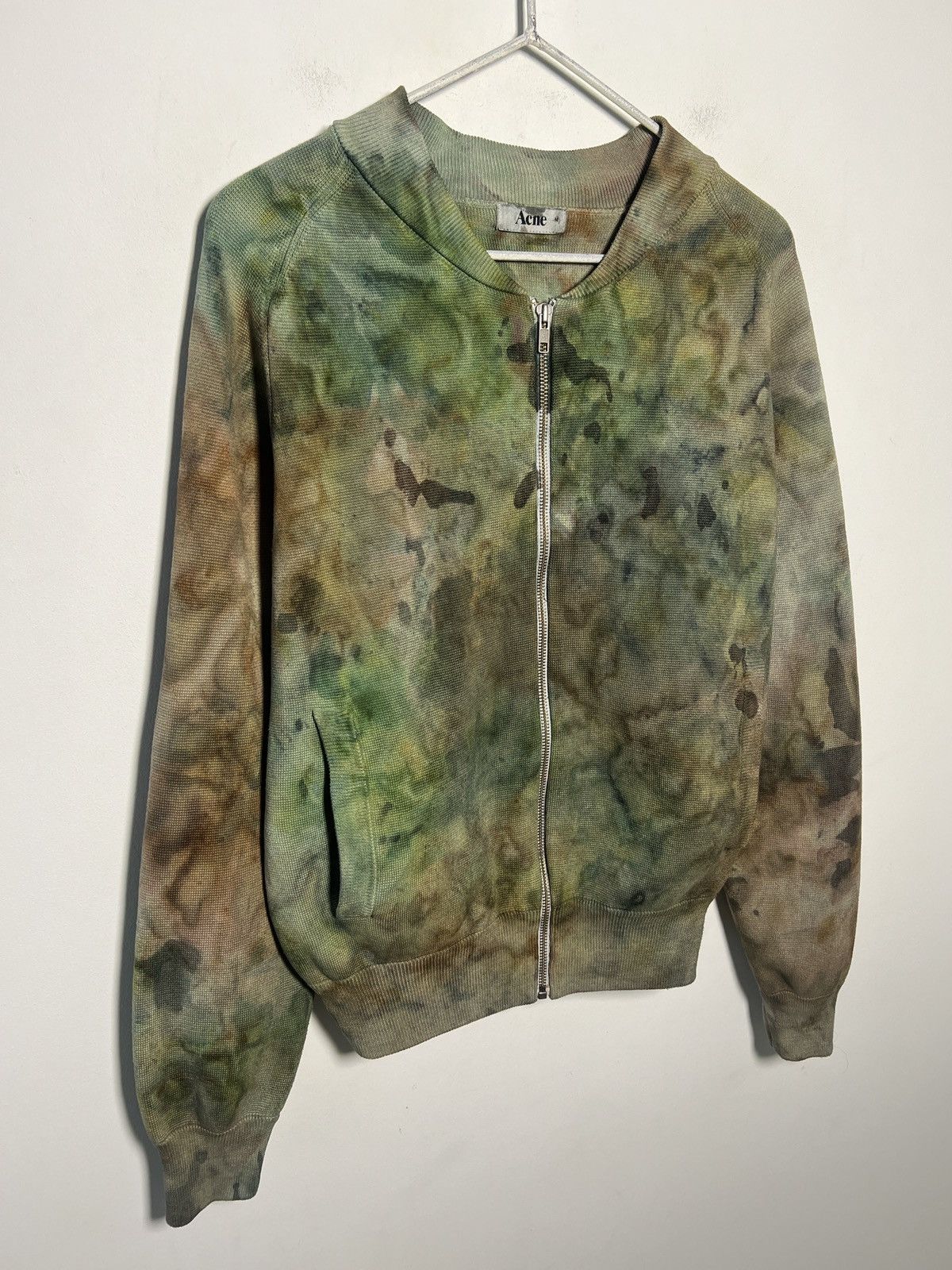 Acne Studios Hand-dyed Acne Studios zip-up cotton sweater Size US M / EU 48-50 / 2 - 6 Thumbnail