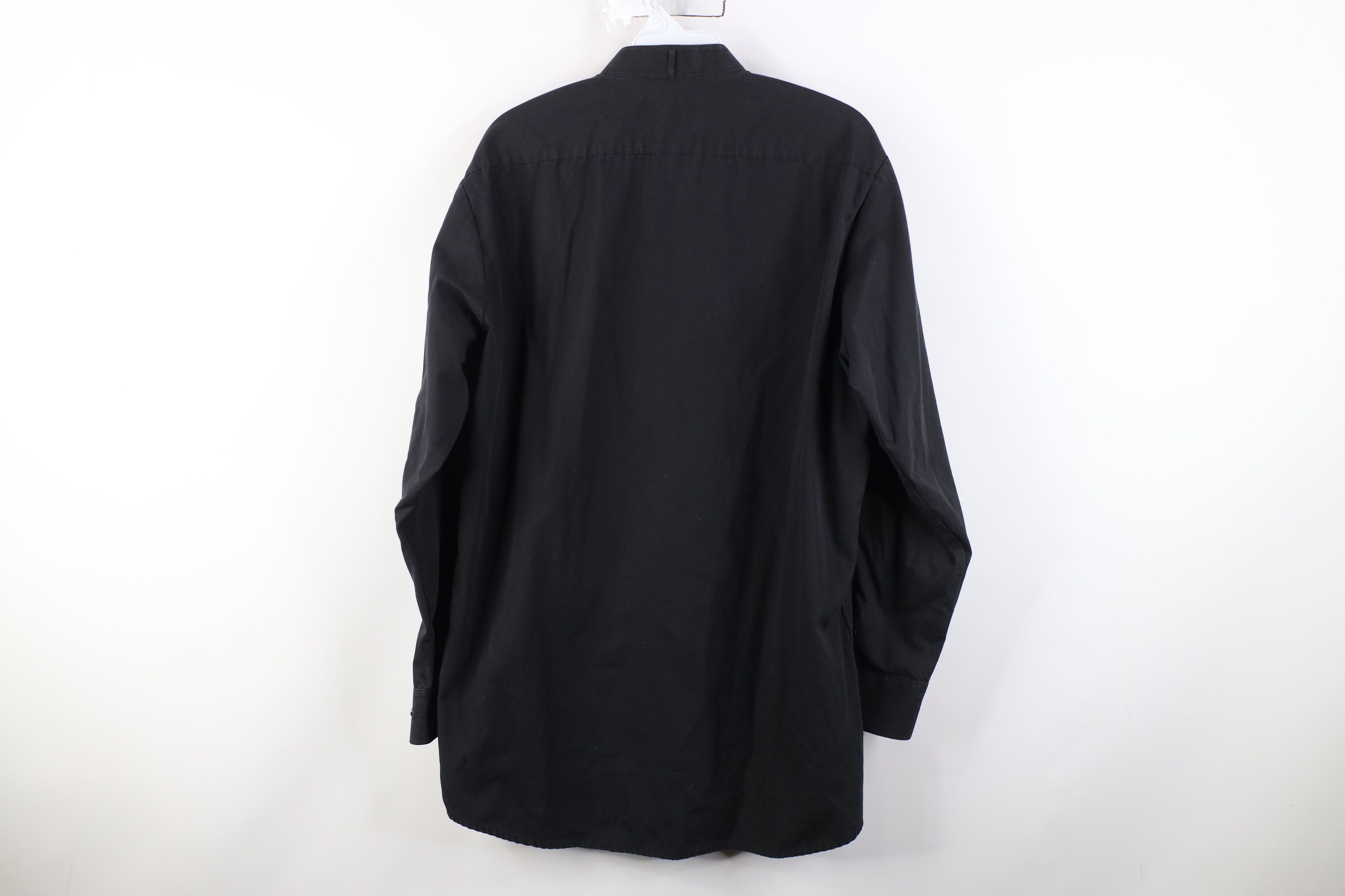 Vintage Vintage 90s Streetwear Formal Tuxedo Button Shirt Black Size US M / EU 48-50 / 2 - 10 Thumbnail