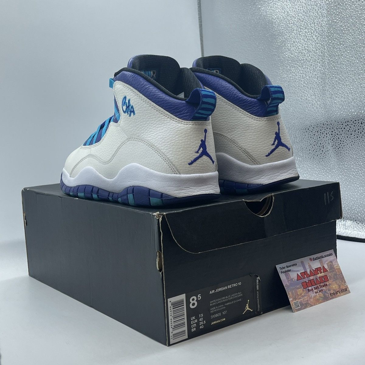Jordan Brand Air Jordan 10 Charlotte hornets Size US 8.5 / EU 41-42 - 4 Thumbnail