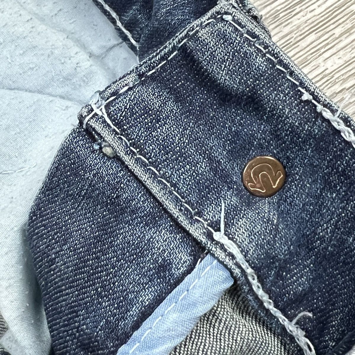 True Religion True Religion Made In USA Blue Denim Skinny Jeans Vtg Size 27" / US 4 / IT 40 - 8 Thumbnail