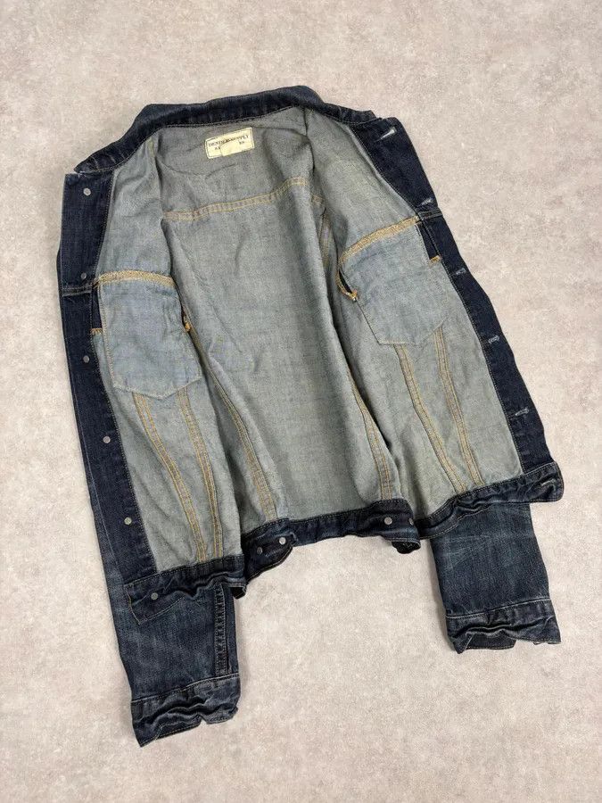 Polo Ralph Lauren 2000s Ralph Lauren Dark Blue Minimalist Stiched Denim Jacket Size US M / EU 48-50 / 2 - 7 Thumbnail