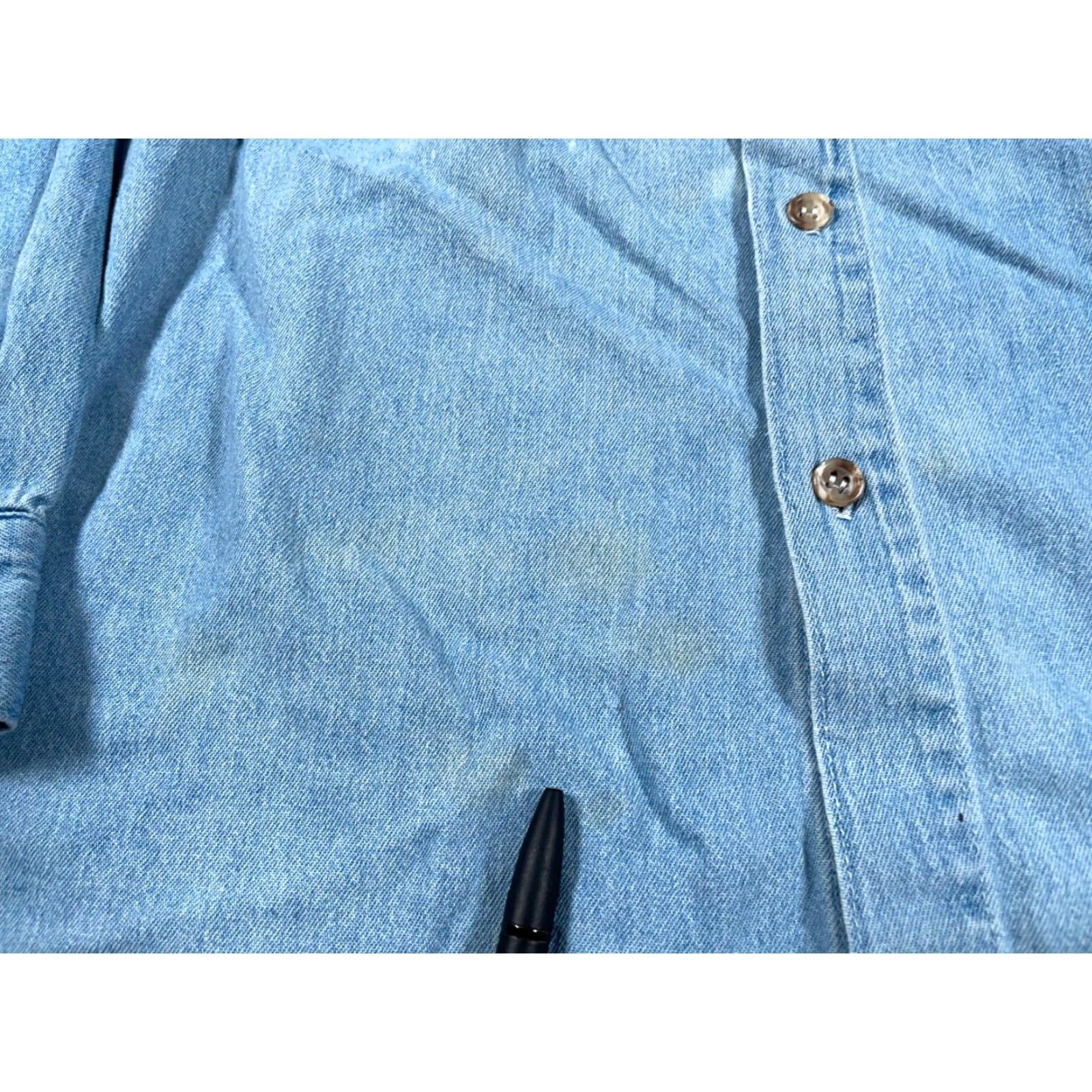 Vintage VINTAGE Looney Tunes Sylvester Denim Shirt Men Large Blue Embroidered Cartoon Retro Casual Size US L / EU 52-54 / 3 - 4 Thumbnail