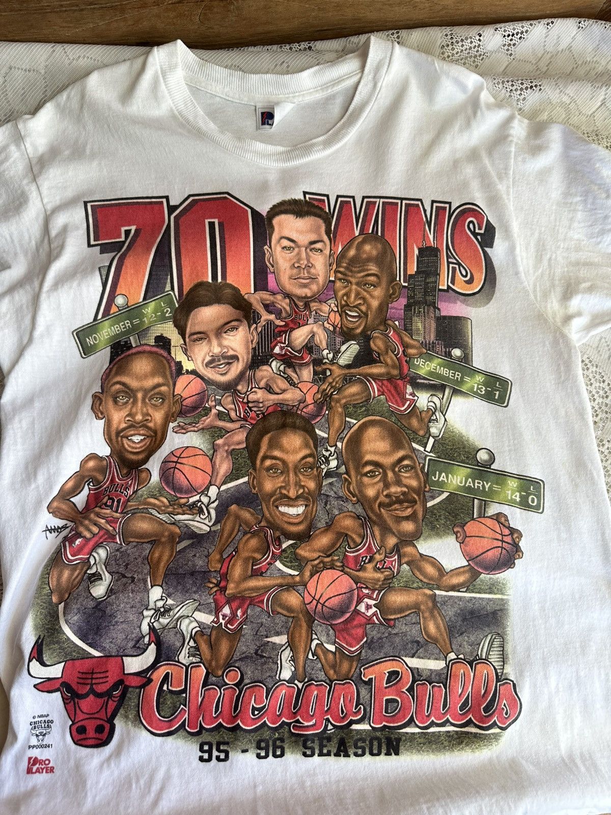 NBA × Pro Player × Vintage Vintage 1995-1996 Chicago Bulls NBA Finals Size US L / EU 52-54 / 3 - 1 Thumbnail