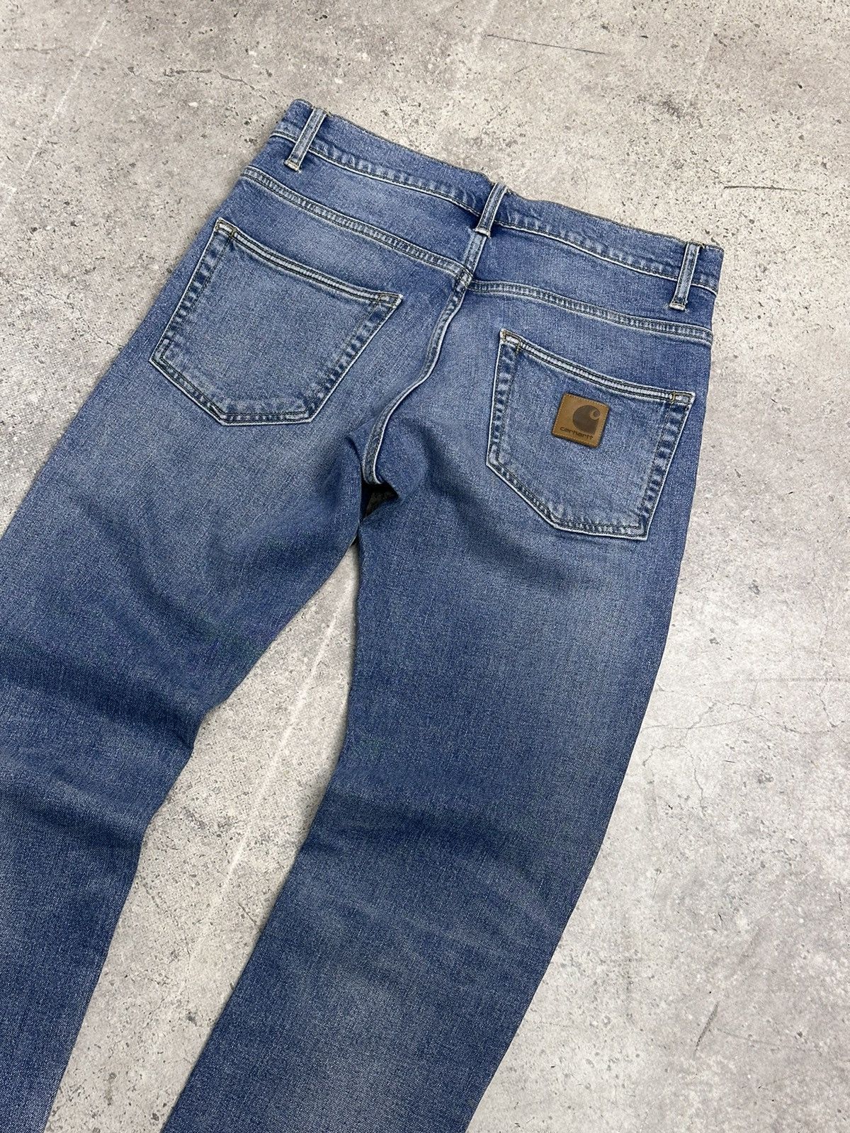 Carhartt Carhartt Blue Slim Denim Pants Excellent Condition Size 30 Size US 30 / EU 46 - 10 Thumbnail