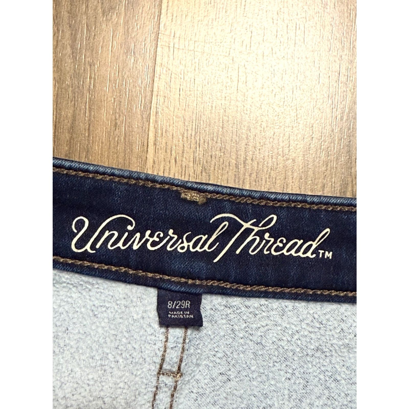 Vintage Universal Thread Jeans Women's 8/29R Blue Denim High Rise Skinny Leg Jeans Regular 5-Pocket Stretch Inseam 28.5 in Adult Womens Size 30" / US 8 / IT 44 - 5 Thumbnail