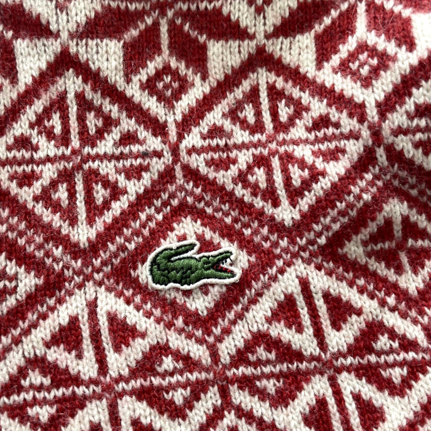 Lacoste VINTAGE Lacoste Sweater Mens 7 Shawl Neck Wool Blend Knit Pullover Brown France 80s Preppy Logo Buttons Mens Size US M / EU 48-50 / 2 - 4 Thumbnail
