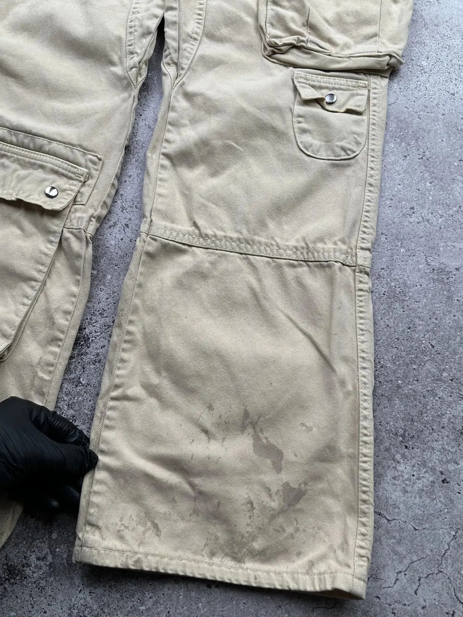 Japanese Brand Vintage Wide Cargo Pants C525(V531) Size US 32 / EU 48 - 4 Thumbnail