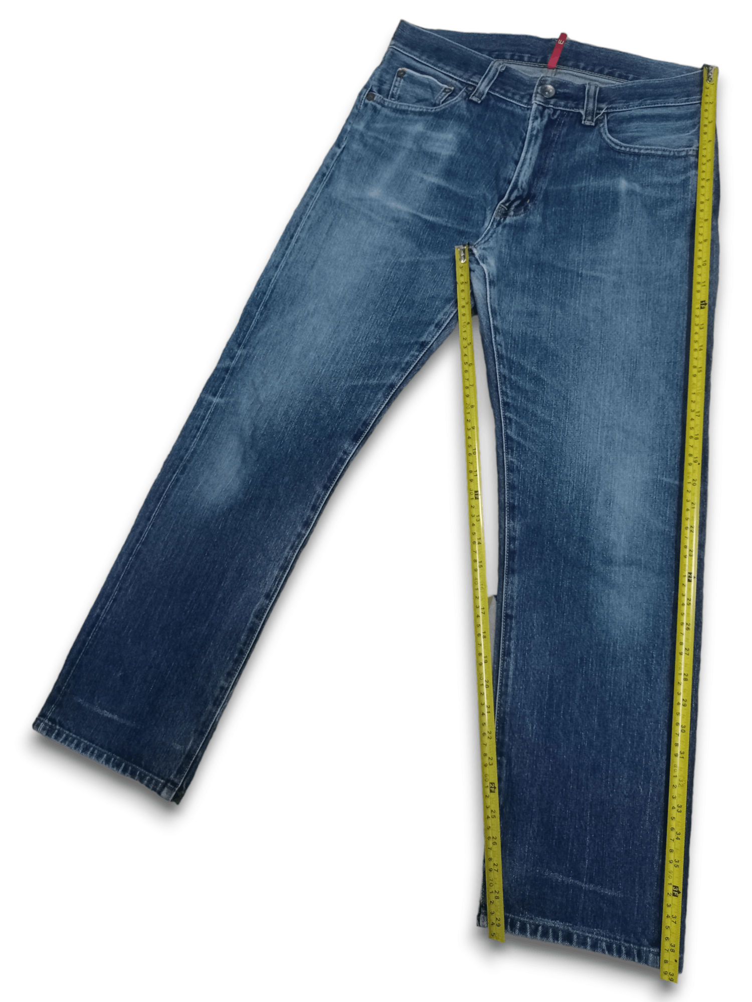 Japanese Brand × Uniqlo Vintage Japanese Uniqlo Selvedge Blue Wash Loose Jeans Size US 32 / EU 48 - 10 Thumbnail