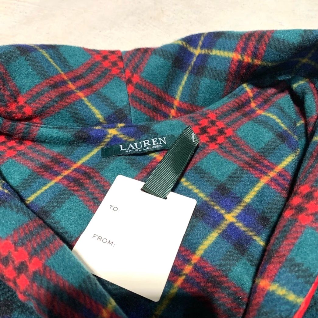 Ralph Lauren Lauren Ralph Lauren Plaid Nightgown Long Sleeve Fleece Gown Women XL Red Size XL / US 12-14 / IT 48-50 - 6 Thumbnail