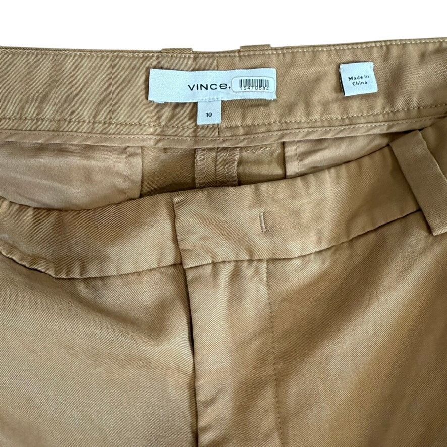 Vince Vince Drop Waist Pleated Pants in Tan, Size 10 Size 32" / US 10 / IT 46 - 5 Thumbnail