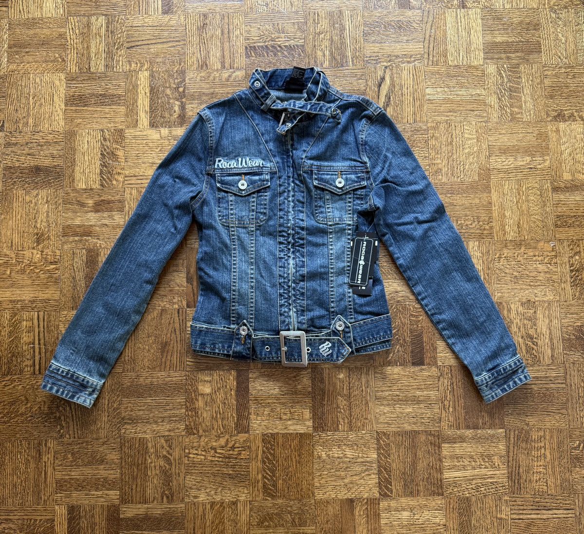 Rocawear NWT Vintage Rocawear Chain Stitched Denim Jean Jacket Size M / US 6-8 / IT 42-44 - 1 Thumbnail