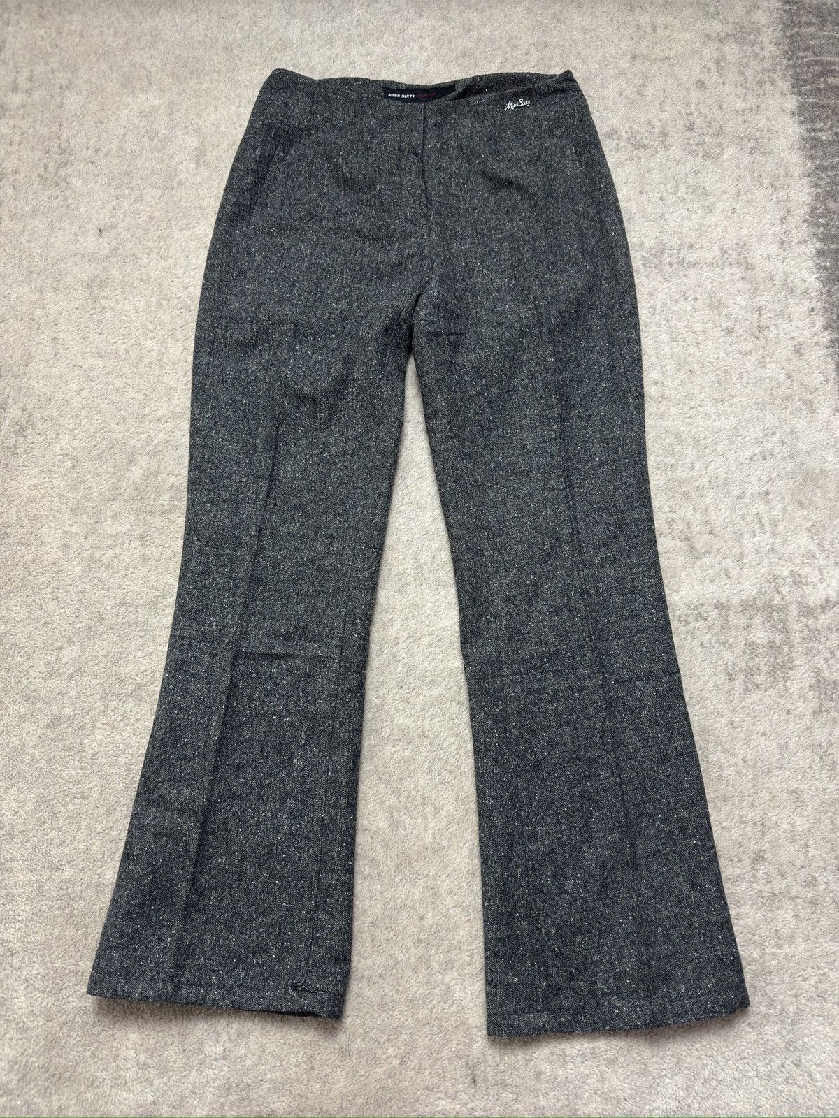 Miss Sixty fabric trousers, elegant, bell-bottoms, suit trousers Size 27" / US 4 / IT 40 - 1 Thumbnail