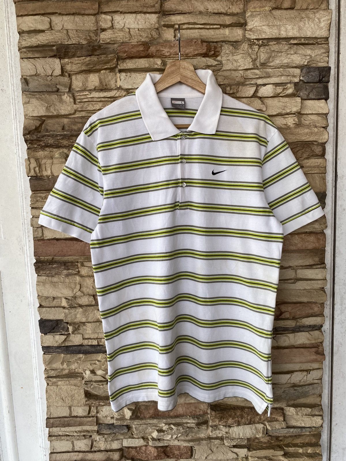Nike Vintage Nike Stripe Polo Shirt Size US M / EU 48-50 / 2 - 1 Thumbnail