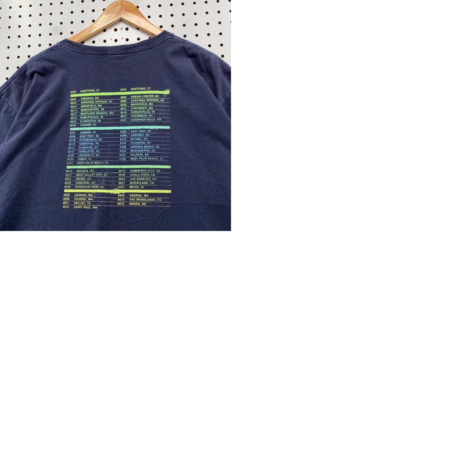 Anvil Dave Matthews Band T Shirt Mens 2XL Blue Summer 2010 Tour Music Concert Size US XXL / EU 58 / 5 - 9 Thumbnail