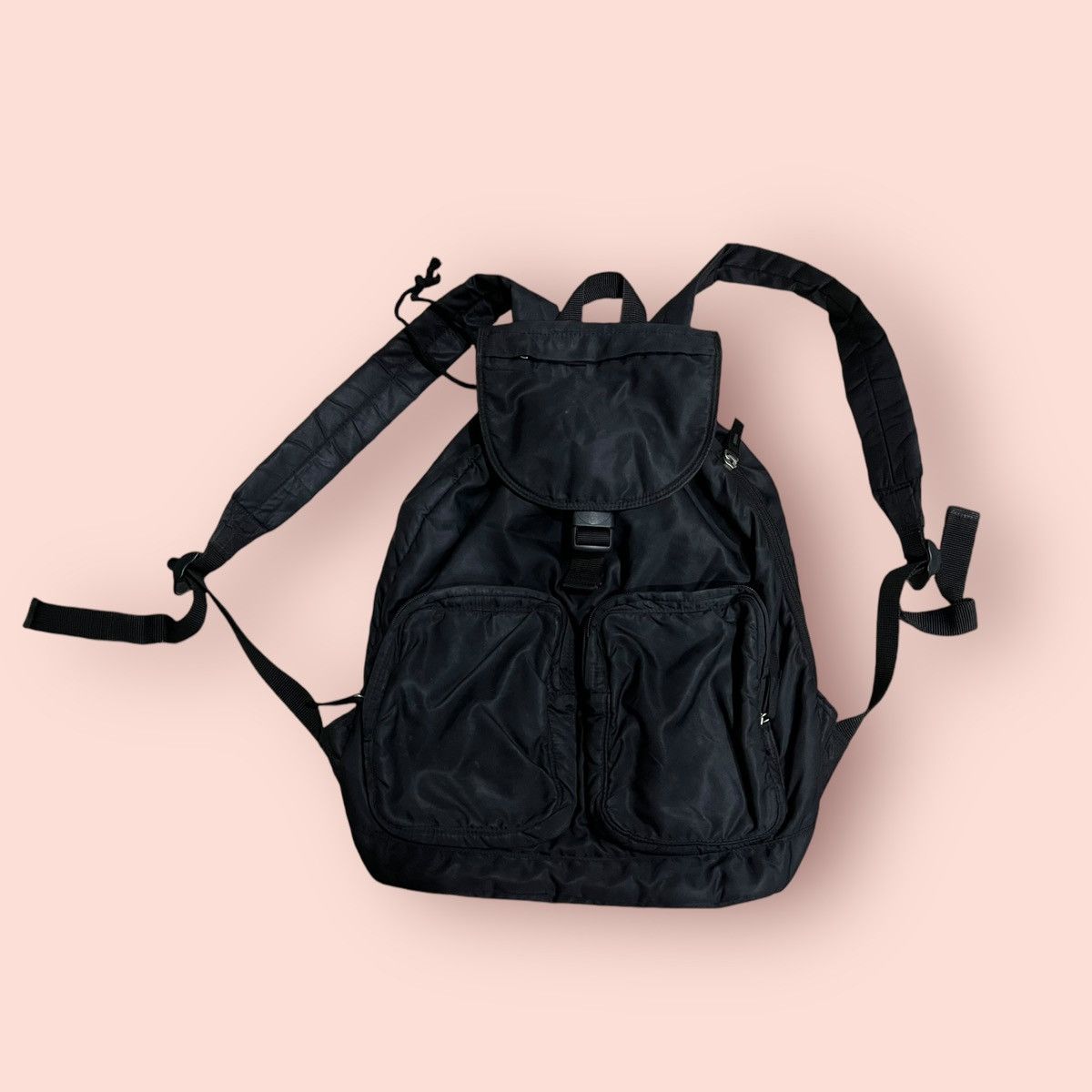 Japanese Brand × Jun Takahashi × Uniqlo VINTAGE UNIQLO JUN TAKAHASHI NYLON TANKER DAYPACK RUCKSACK Size ONE SIZE - 1 Thumbnail