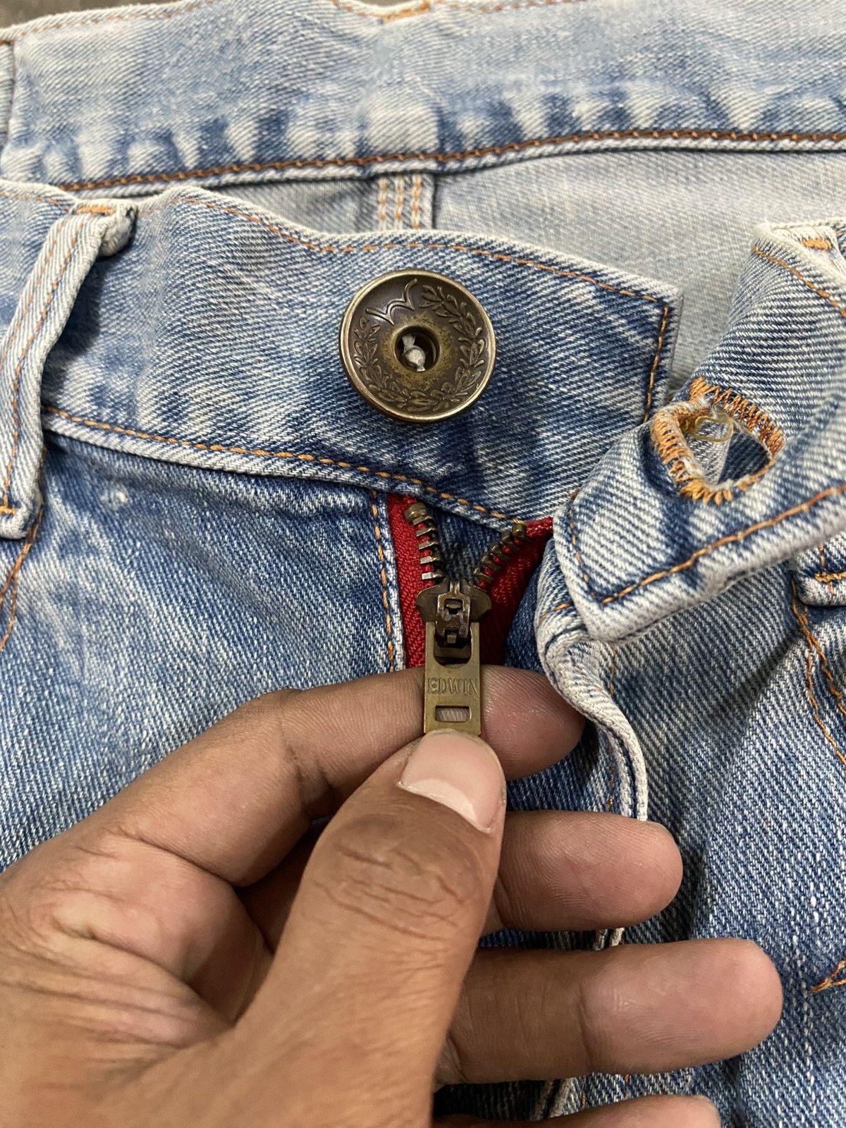 Edwin Vintage Edwin Wash Blue Western Jeans @305 Size US 34 / EU 50 - 12 Thumbnail