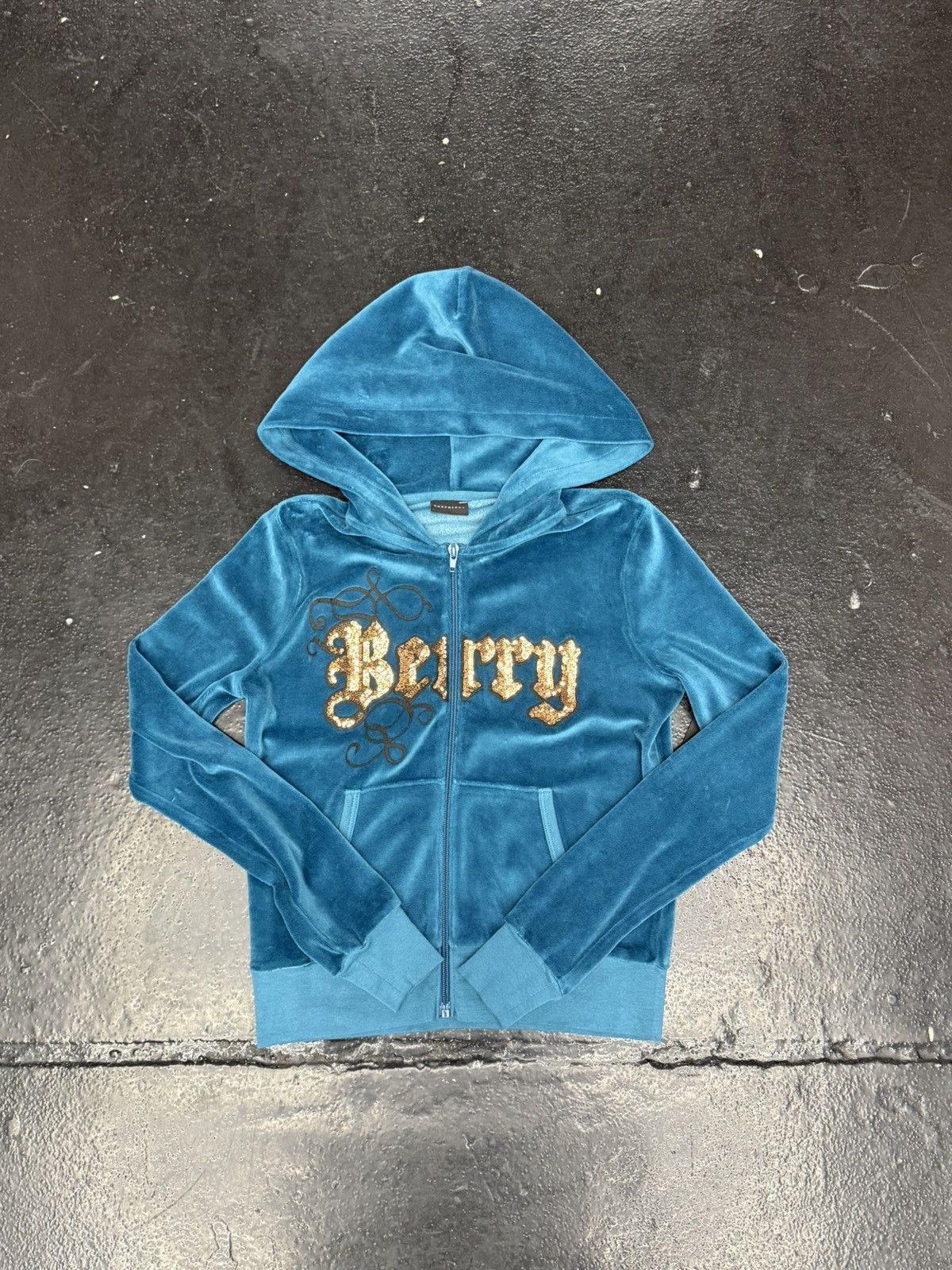 The GV Gallery Gv Gallery Paris Hilton Velour Zip-Up Size S / US 4 / IT 40 - 1 Thumbnail