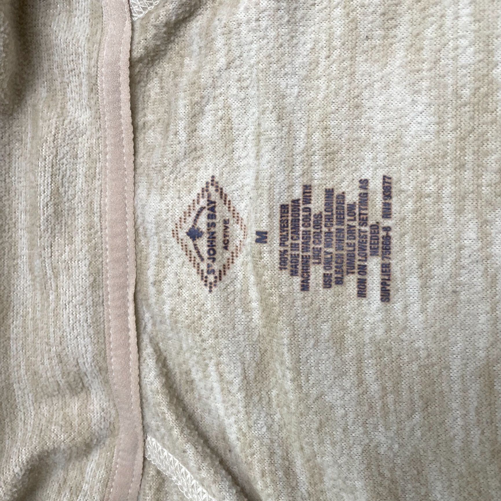 Vintage St. John's Bay Jacket Womens Medium Brown 1/4 Zip Fleece Lightweight, Long Sleeve, Solid, Casual Outdoor, Regular Fit, Classic Style Size M / US 6-8 / IT 42-44 - 6 Thumbnail