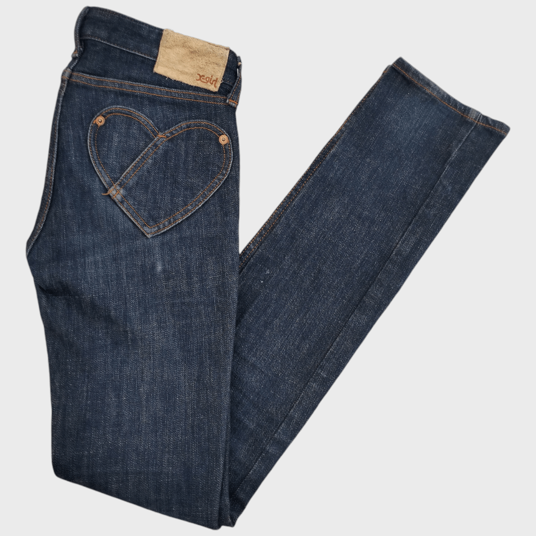 Japanese Brand × X-Girl Xgirl Skinny Jeans Stretch Love Pockets Size 26" / US 2 / IT 38 - 4 Thumbnail
