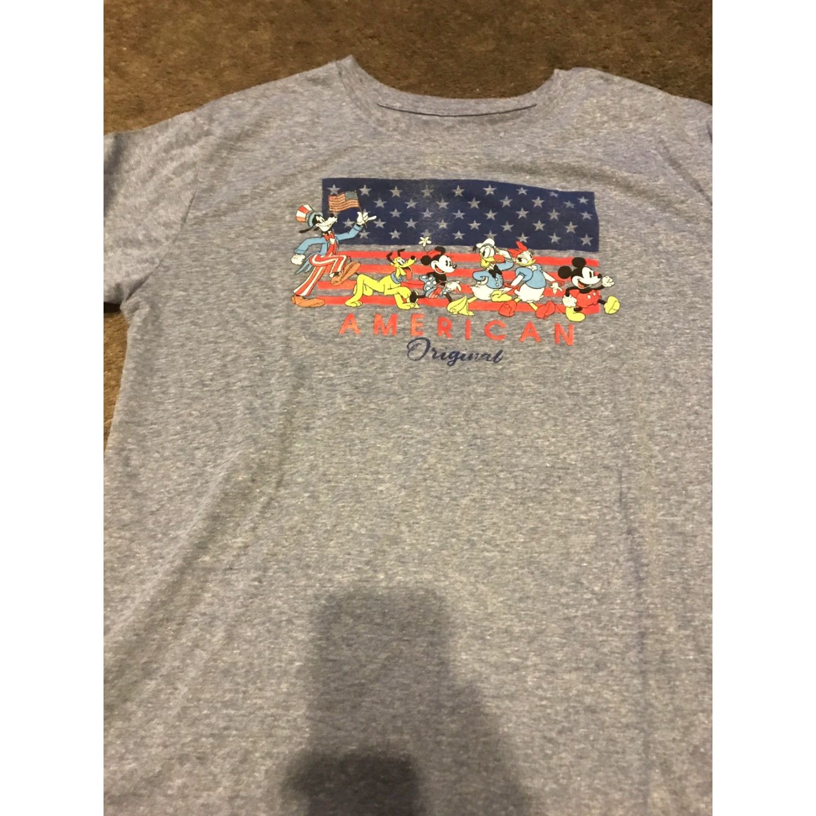 Disney Disney Mickey Mouse Friends Flag T-Shirt Blue Women’s L Size L / US 10 / IT 46 - 2 Thumbnail