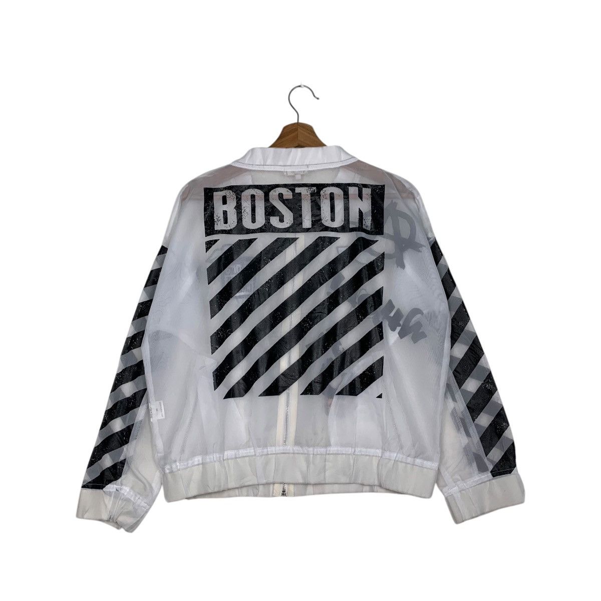 Japanese Brand KUSO Printed Polyester Light Jacket #2766-C125 Size M / US 6-8 / IT 42-44 - 18 Thumbnail