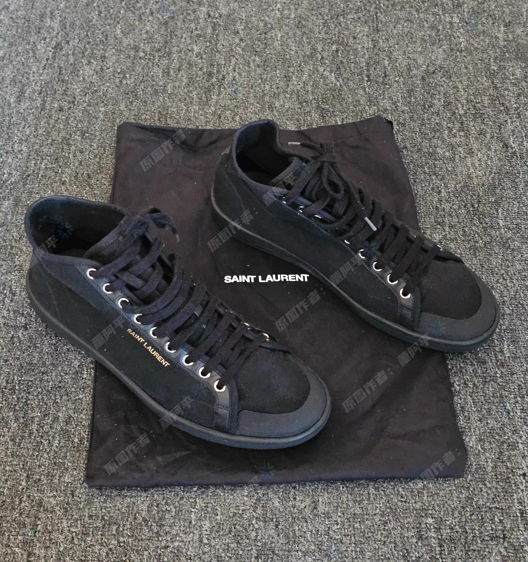 Saint Laurent Paris Saint Laurent black high-top casual sneakers Q4 Size US 9 / EU 42 - 3 Thumbnail
