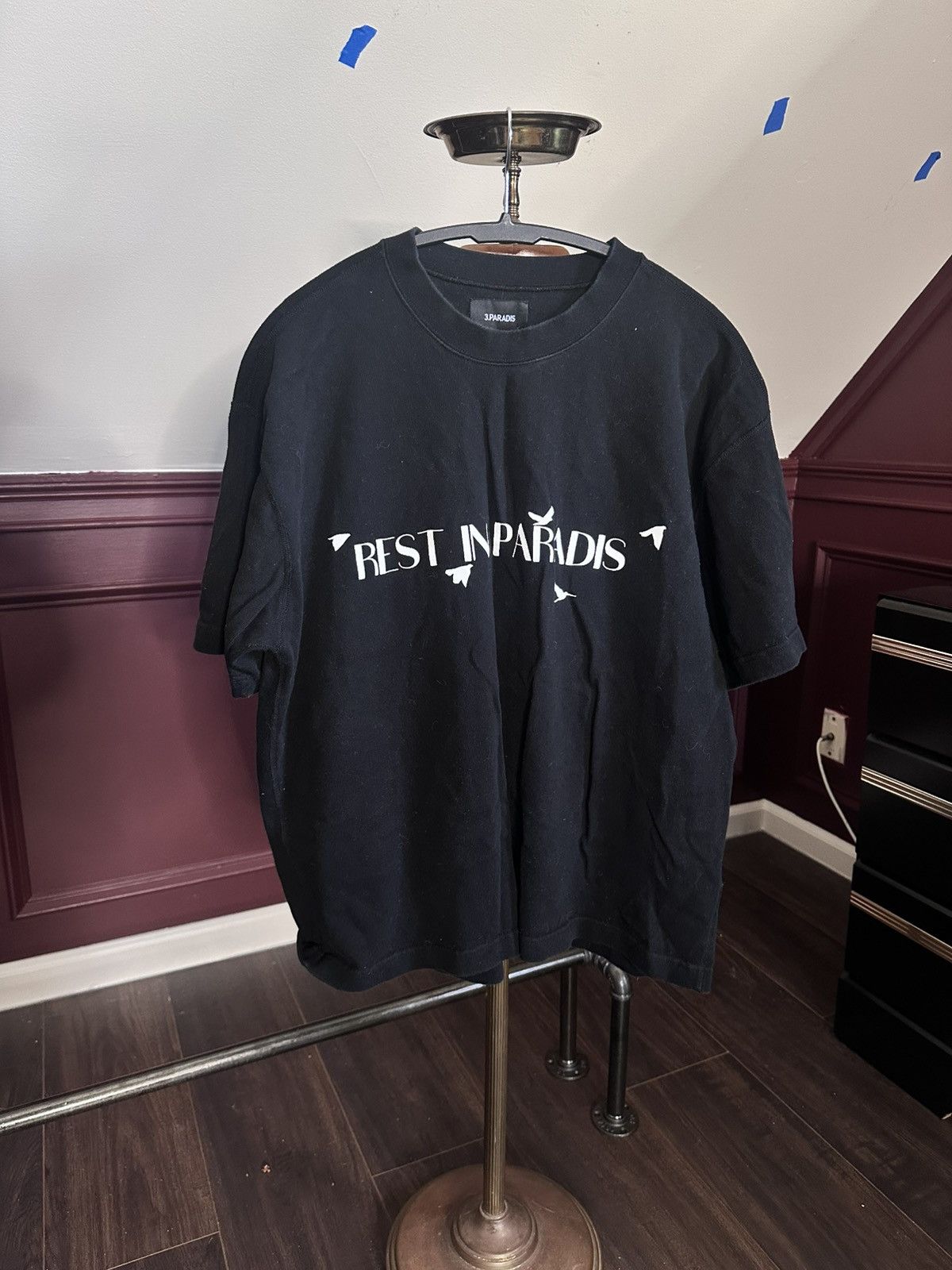 “Rest In Paradis” limited 2020 peace dove heavy t-shirt