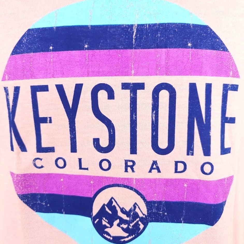 Gildan Keystone Colorado T Shirt Mens Size Small Pink Ski Travel Destination Tee Size US S / EU 44-46 / 1 - 3 Thumbnail