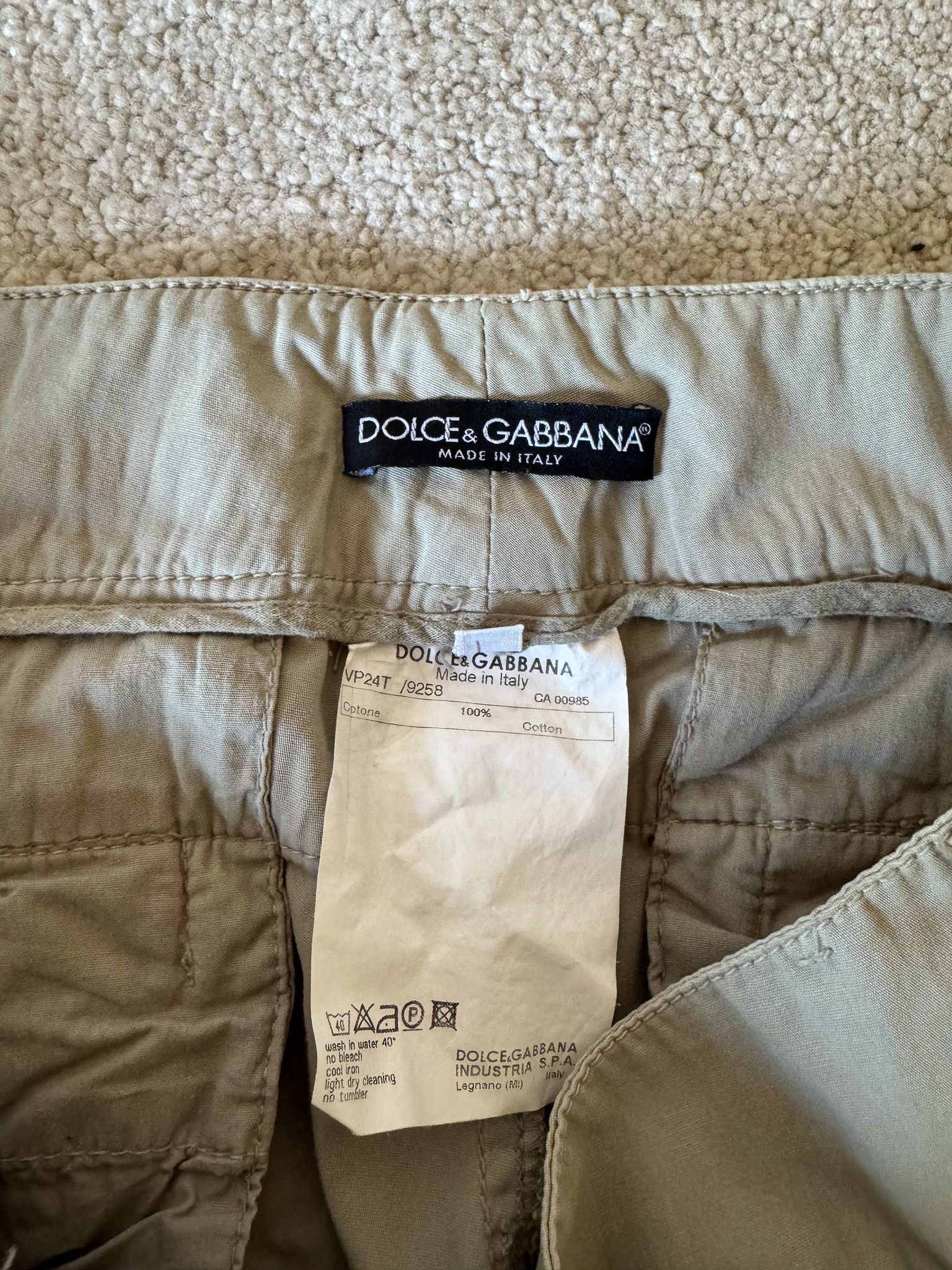Dolce & Gabbana S/S 2004 RUNWAY CARGO ARMY PANTS Size US 36 / EU 52 - 8 Thumbnail