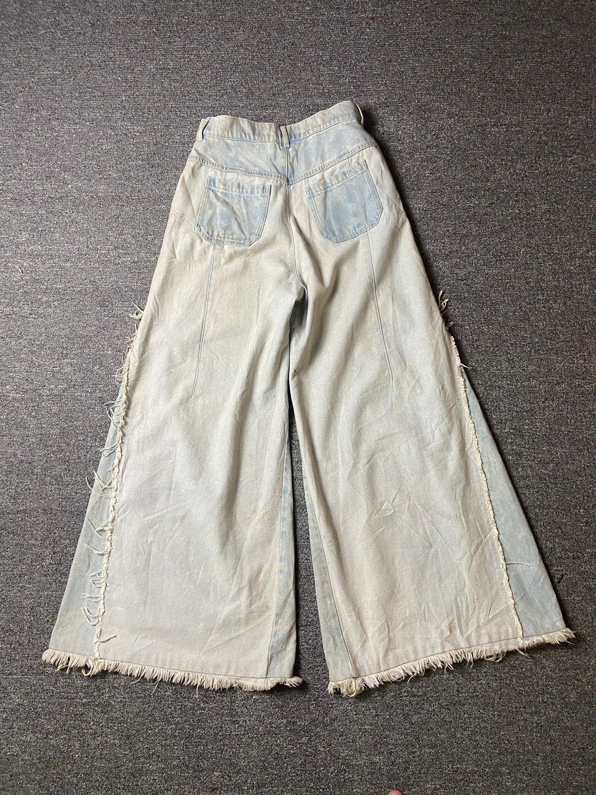 Japanese Brand × Seditionaries × Vintage Chloe Pre-Owned Flared Wide Leg Jeans (131) Size 27" / US 4 / IT 40 - 6 Thumbnail