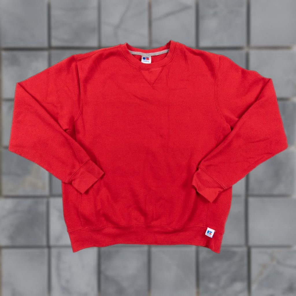 Russell Athletic Russell Athletic Sweatshirt Adult Medium Red Crewneck Pullover Sweater Mens Y2K Size US M / EU 48-50 / 2 - 1 Thumbnail