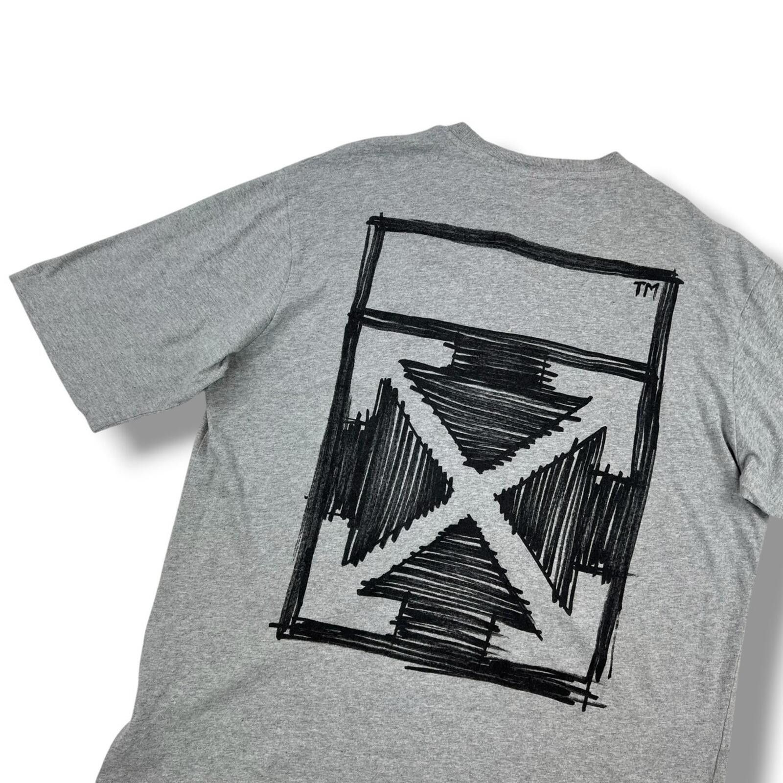 Off-White Off-White Negative Marker Arrows Grey T Shirt Size US L / EU 52-54 / 3 - 1 Thumbnail