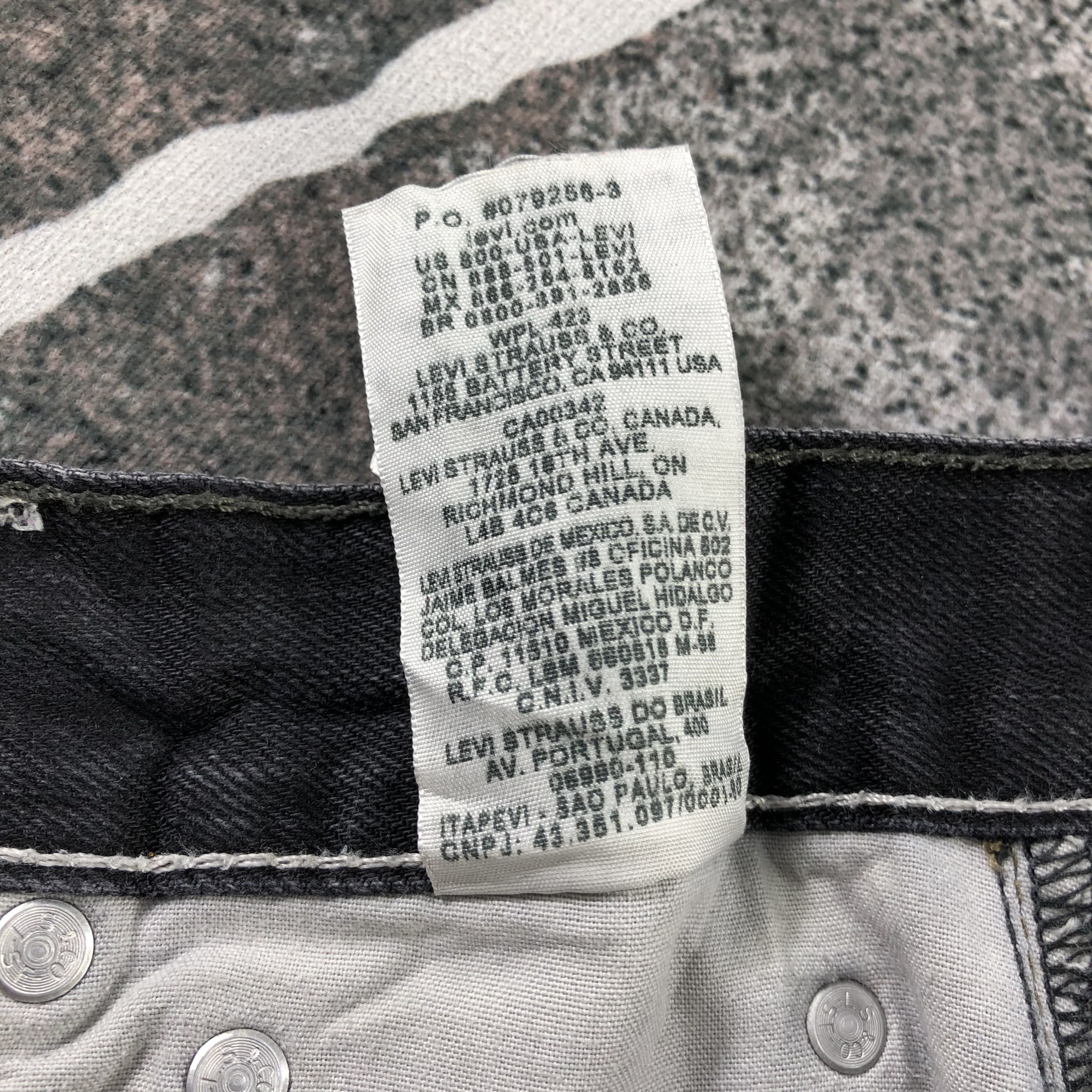 Levi's Vintage Levi's 511 Jeans Faded Black Denim KJ1416 Size US 29 - 12 Thumbnail