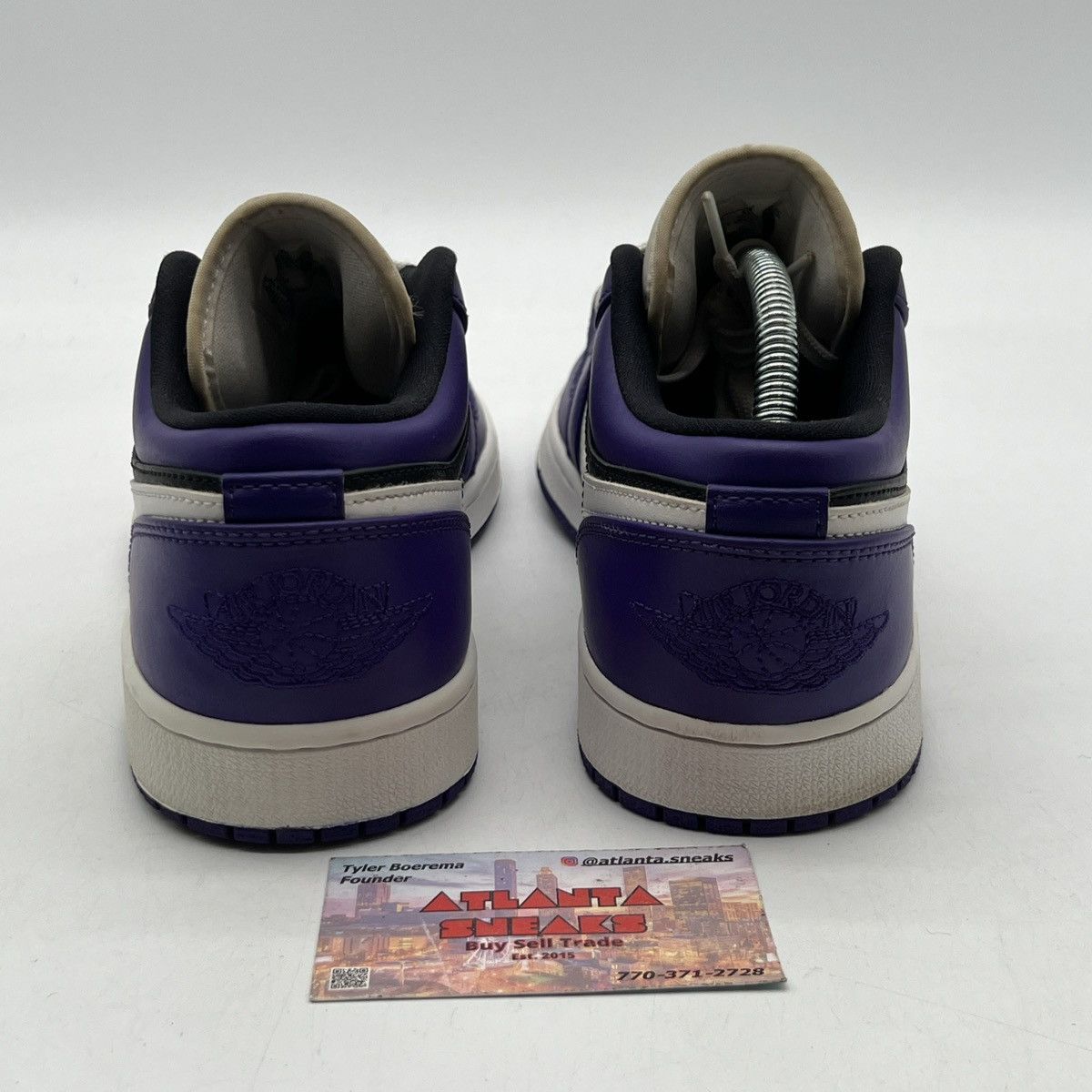 Jordan Brand Air Jordan 1 low court purple Size US 8.5 / EU 41-42 - 3 Thumbnail