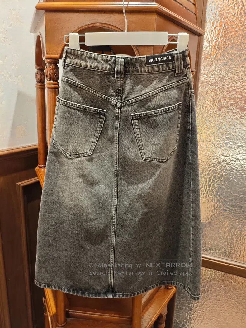 Balenciaga Balenciaga Denim Short Skirt Size 33" - 2 Thumbnail