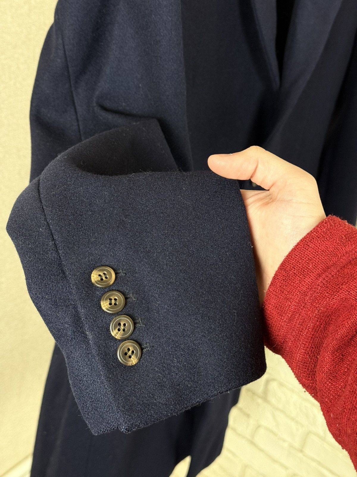 AMI AMI Alexandre Mattiussi Navy Blues Wool Coat Size 48 Size US M / EU 48-50 / 2 - 11 Thumbnail