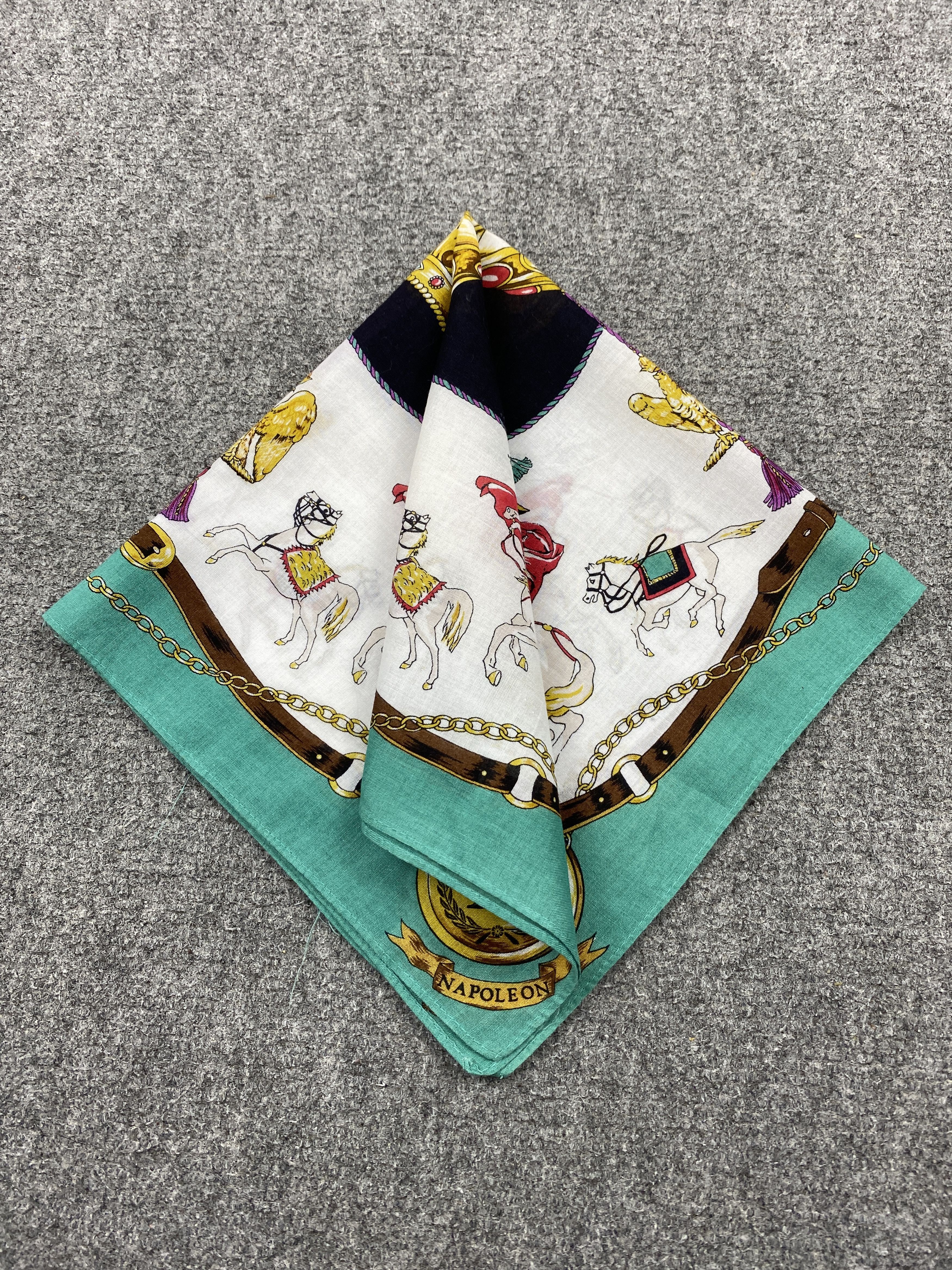 Vintage Vintage Napoleon Handkerchief / Neckerchief HKC1135 Size ONE SIZE - 3 Thumbnail