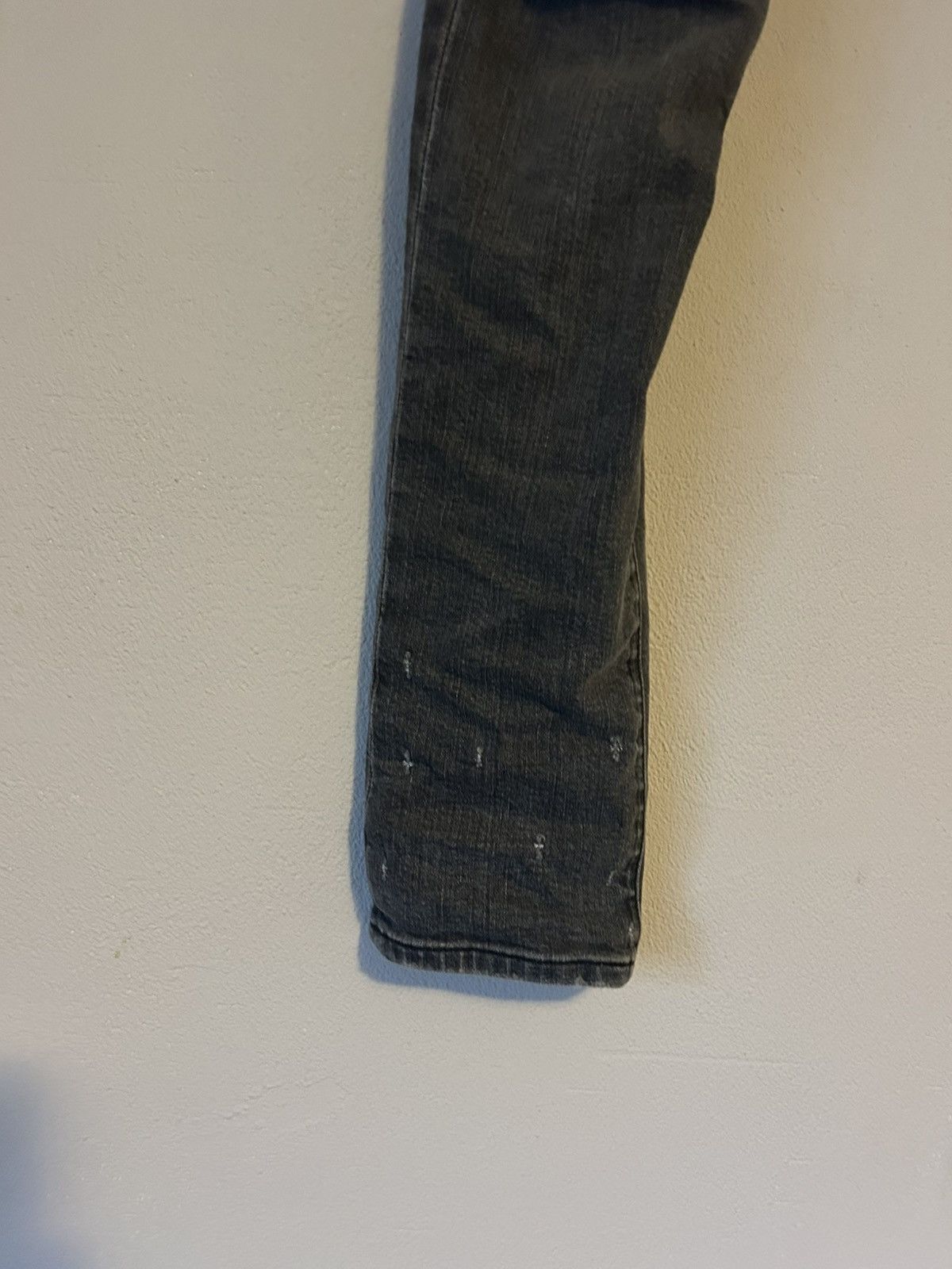 Balmain Balmain Grey Biker Jeans, Size 29 Size US 29 - 6 Thumbnail